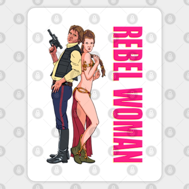 Rebel Woman Magnet by Getsousa